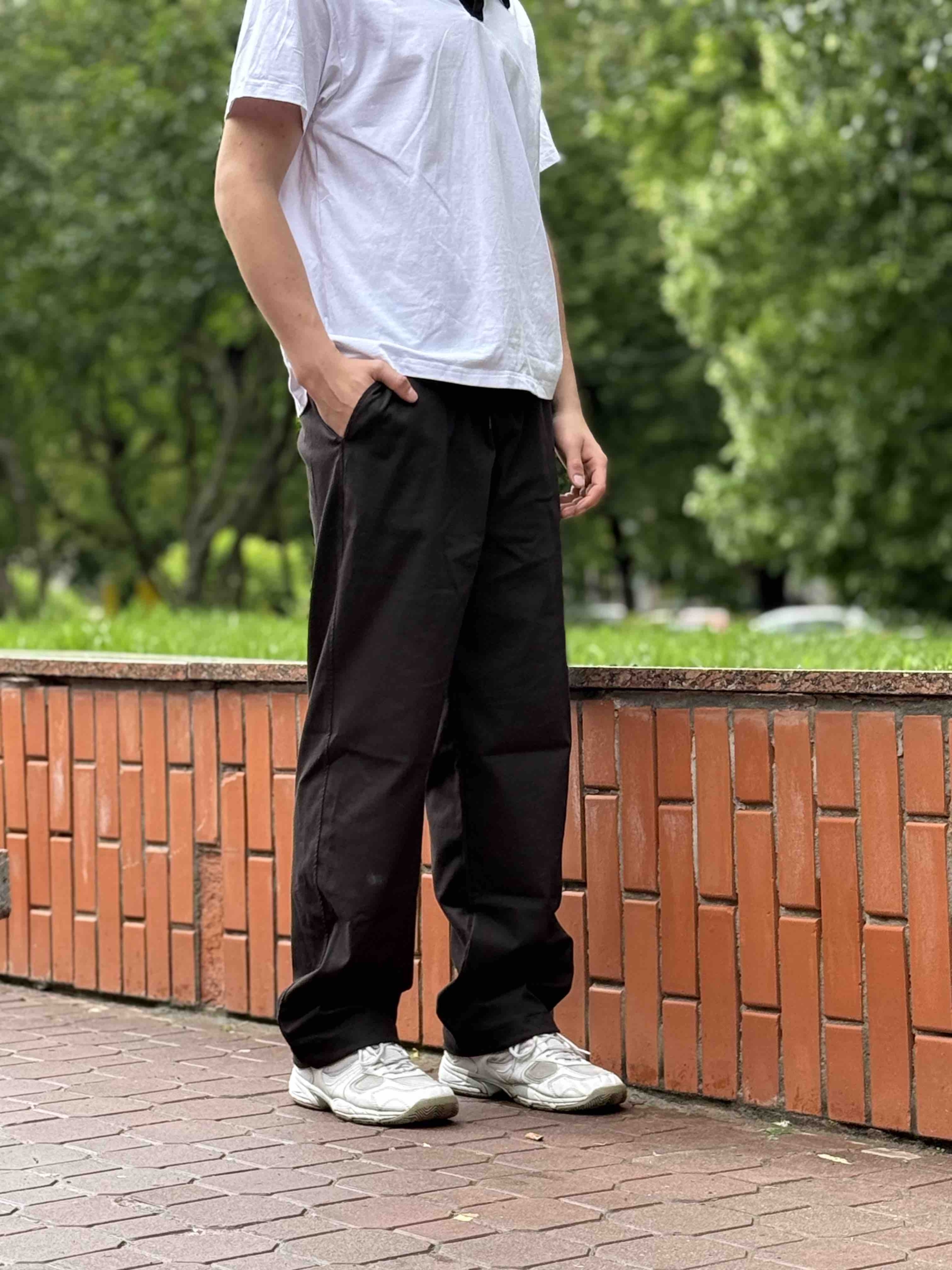 Котонові штани - Чорний, 164 Котонові штани - Чорний, 164